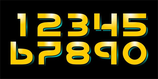 modern alphabet with numbers simple square letters of rough shapesultra bold font in modern brutal