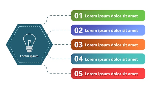 Modern and creative infographics made in the form of a vector template Bright colors and abstract design elements are used For use in presentations web design and reports Simple and clear