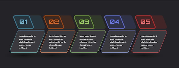 Modern and creative infographics made in the form of a vector template Bright colors and abstract design elements are used For use in presentations web design and reports Simple and clear