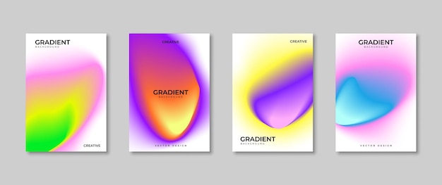 modern and minimalist gradient poster or cover design