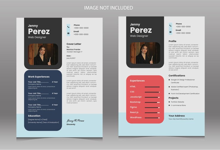 Modern and Professional Web Designer Resume Template