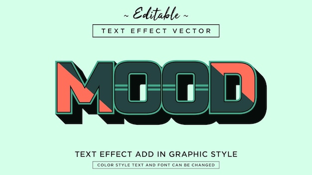 Modern and unique cool style text effect fully editable