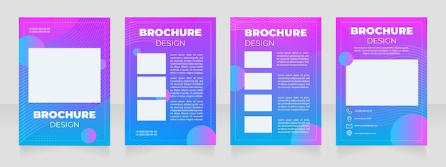 modern art exhibition blank brochure layout design. contemporary artwork. vertical poster template set with empty copy space for text. premade corporate reports collection. editable flyer paper pages
