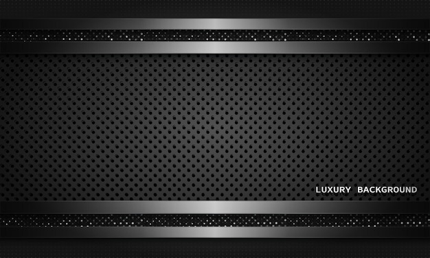 modern background black and silver luxury frame layout