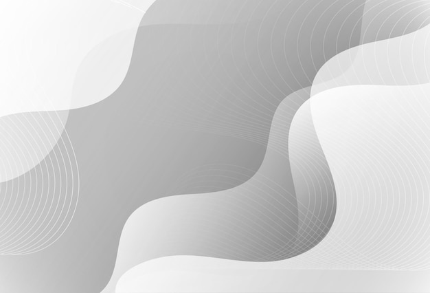 Modern background gray and white gradation abstract wave