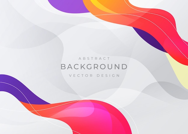 Modern background with fluid gradient wavy shapes