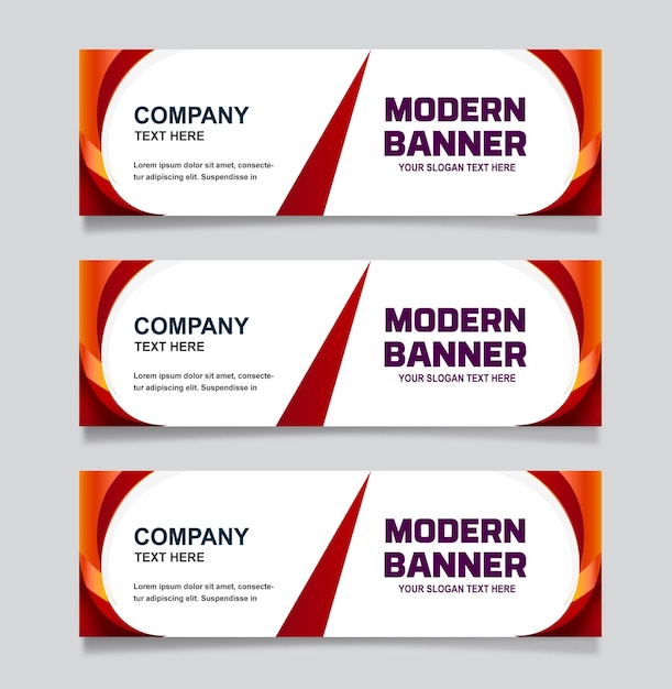 modern banner design template