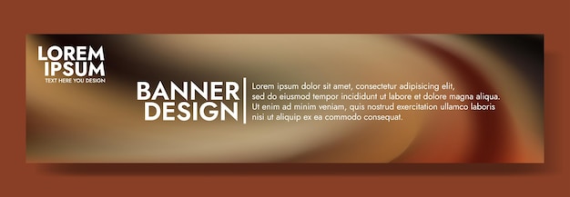 Modern banner design with an earth tone background