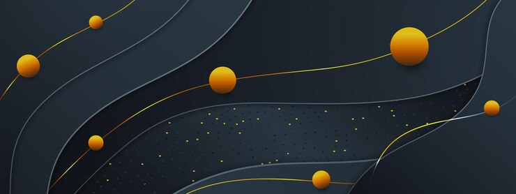 Vektör modern black and golden cover template,luxury abstract facebook banner template.