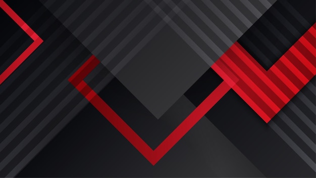 Modern black and red abstract background Abstract background with modern contrast color for presentation design flyer social media web tech banner Vector graphic design pattern web template