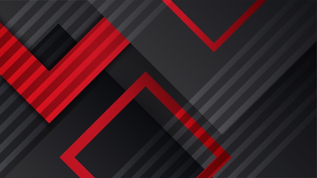 Modern black and red abstract background Abstract background with modern contrast color for presentation design flyer social media web tech banner Vector graphic design pattern web template