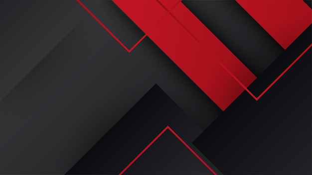 Modern black and red abstract background Abstract background with modern contrast color for presentation design flyer social media web tech banner Vector graphic design pattern web template