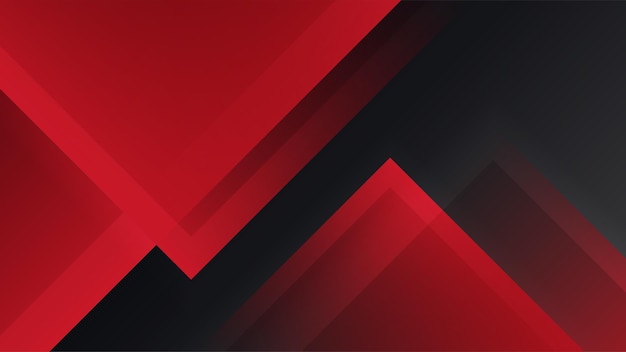 Modern black and red abstract background Abstract background with modern contrast color for presentation design flyer social media web tech banner Vector graphic design pattern web template