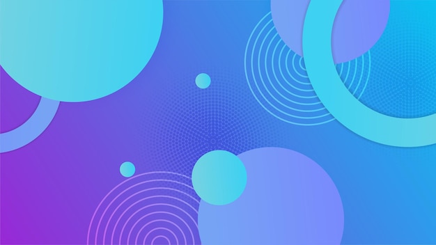 Modern blue and purple gradient background with circle geometric creative and minimal gradient concepts Vector abstract graphic design banner pattern presentation background web template