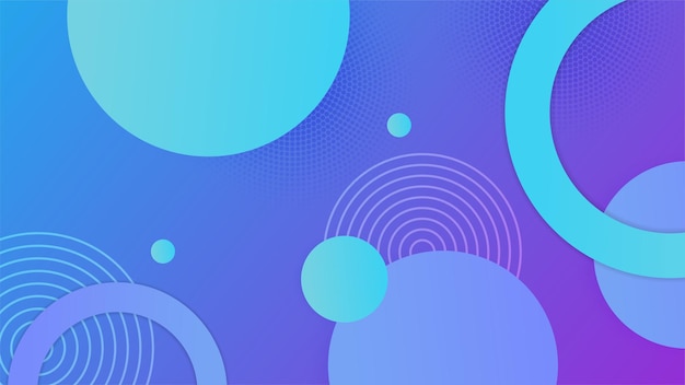 Modern blue and purple gradient background with circle geometric creative and minimal gradient concepts Vector abstract graphic design banner pattern presentation background web template