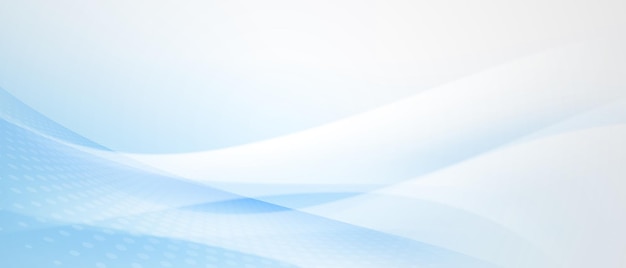 Modern Blue And White Wave Abstract Technology Background Vector Illustration Design