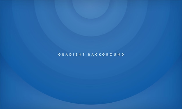 Modern blue gradient color background with dynamic circle layer shape