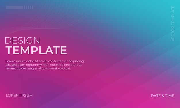 Modern Blue Magenta and Turquoise Gradient Background Art