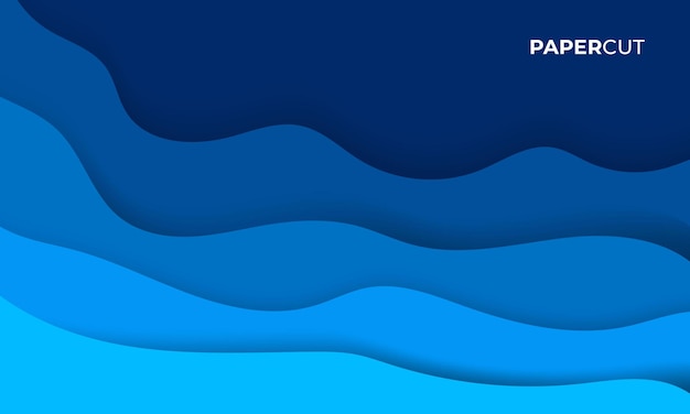 modern blue shapes background design template