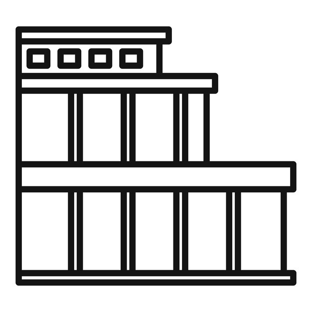 Modern building facade with large windows and balconies
