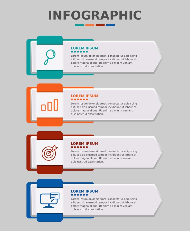 Vektör modern business infographic template design