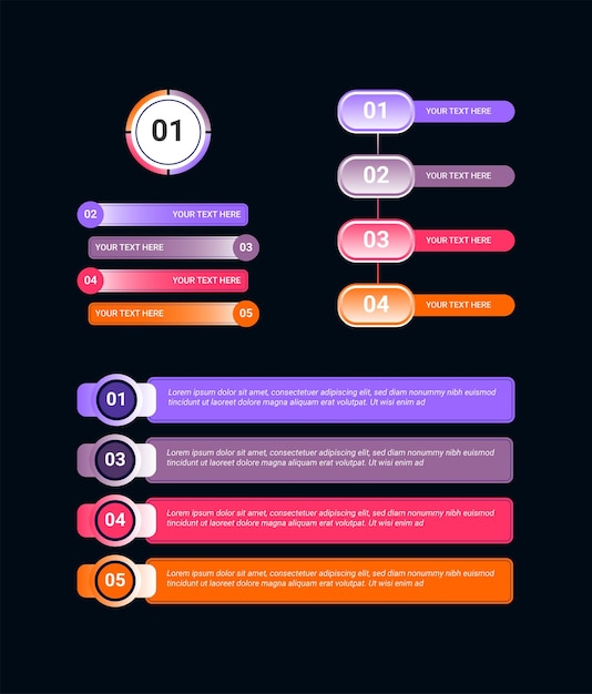 Modern business infographic templates