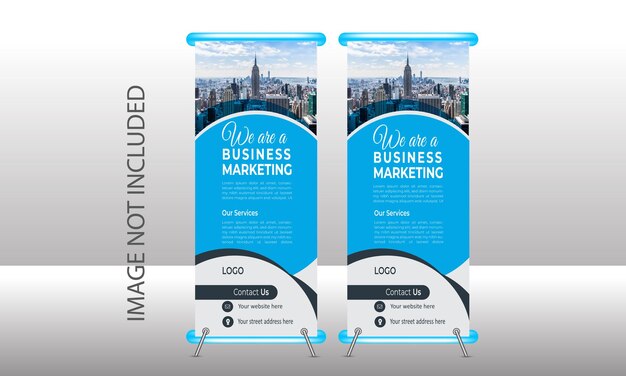 Modern Business Rollup banner Design rollup banner template