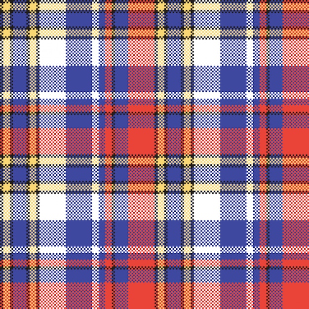 Modern check plaid seamless pattern