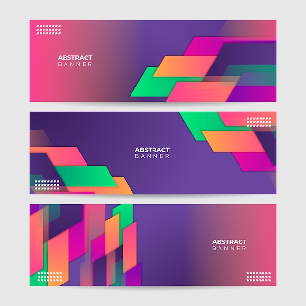 Modern colorful abstract web banner background creative design. Vector illustration design for presentation, banner, cover, web, flyer, card, poster, texture, slide, magazine, and wide banner.