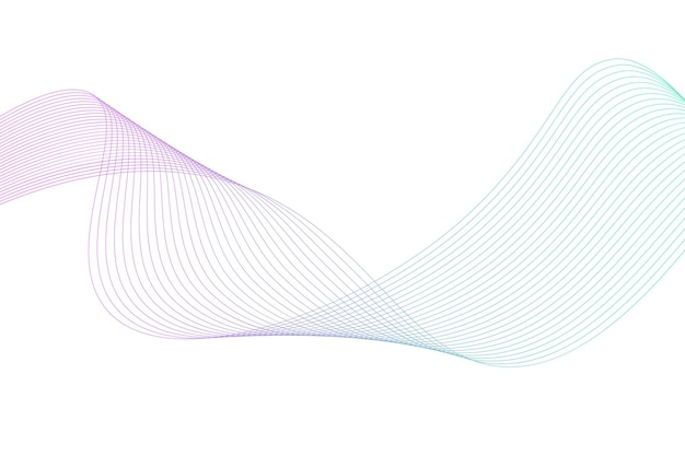 Modern colorful wavy line background Design. color wave curve abstract background for business
