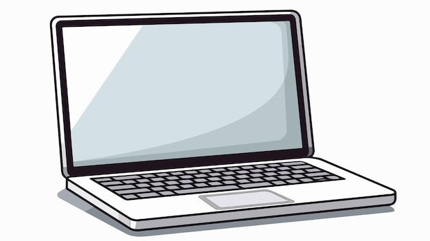 Modern Computer Notebook Icon Vector for Web Design