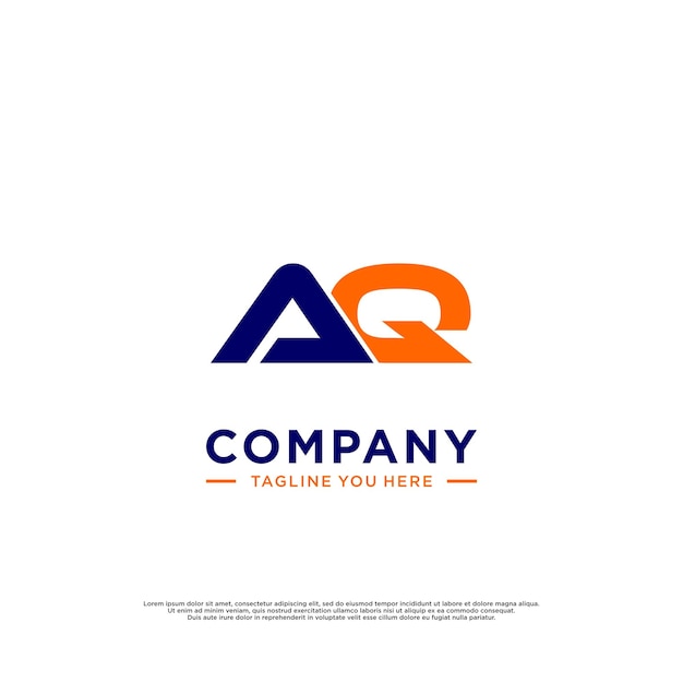 modern concept logo ideas AQ