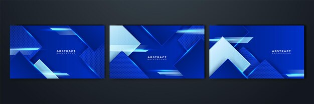Modern dark blue abstract background paper shine and layer element vector for presentation design Suit for business corporate institution party festive seminar and talks