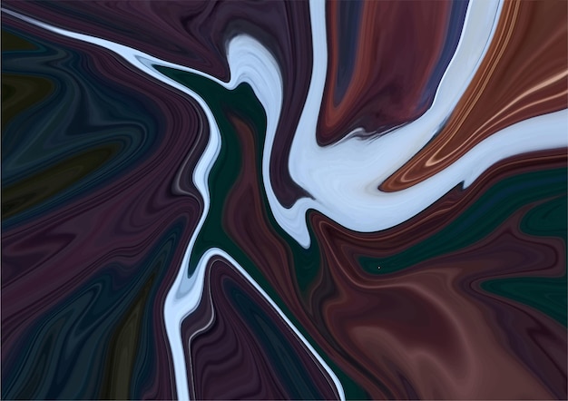 Modern dark chocolate and white colors liquid background design with marble pattern