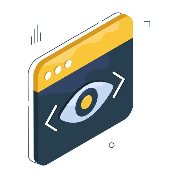 Modern design icon of web monitoring