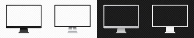 modern desktop computer monitor mockup pc personal computer screen mock