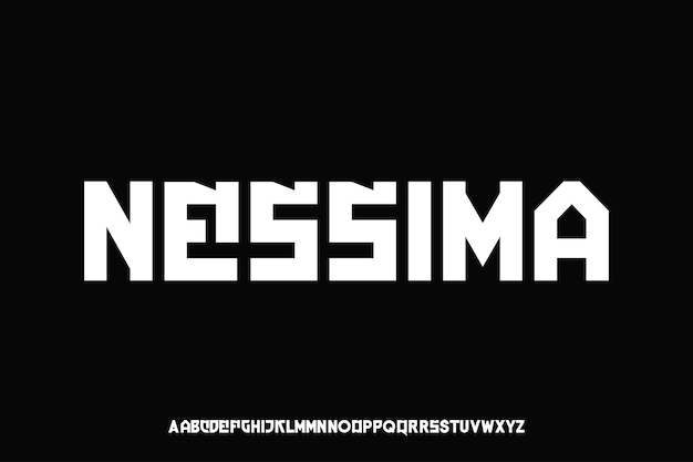 modern display alphabet font vector design suitable for headline poster logo logotype and more