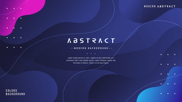 Modern Dynamic Blue Navy Gradient Liquid Abstract Textured Background