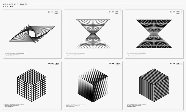 Modern dynamic grid lines abstract logo vector