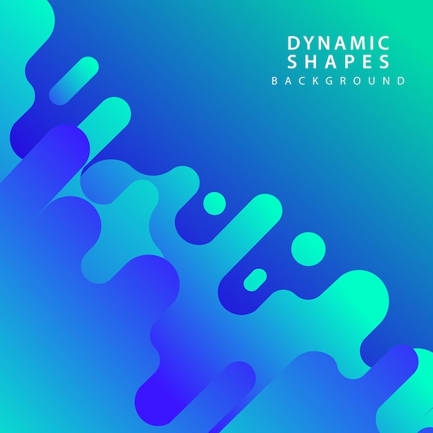 Modern dynamic shapes style background combination modern style abstraction with composition made of various rounded shapes background