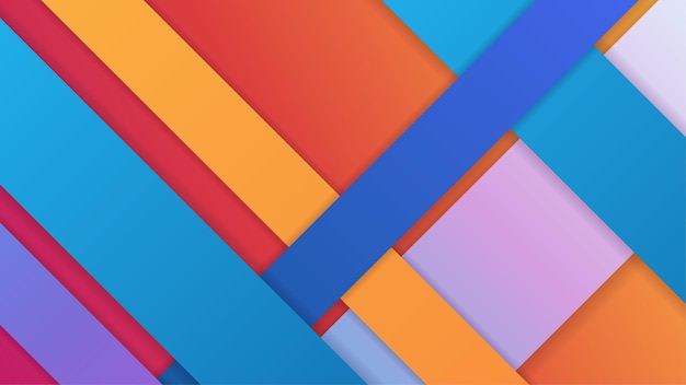 Modern dynamic stripes colorful abstract geometric design background for business card presentation brochure banner and wallpaper