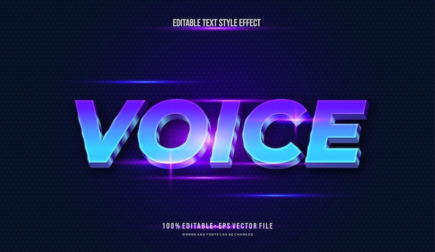 Modern editable text effect vibrant modern color shiny Text style effect Editable fonts vector fil