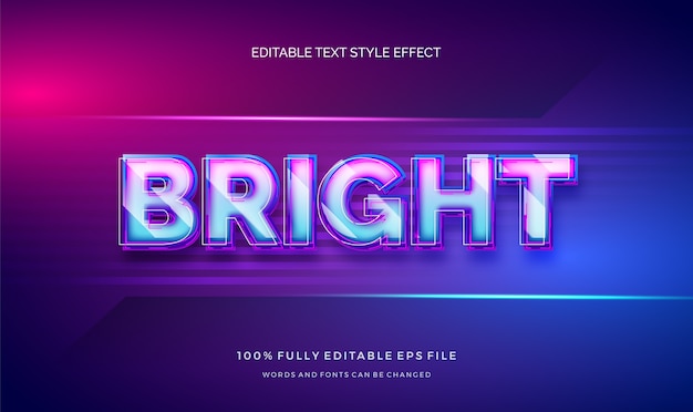 modern editable text style effect