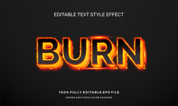 Modern editable text style effect.  