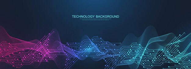 Modern electronic motherboard texture Engineering and communication concept