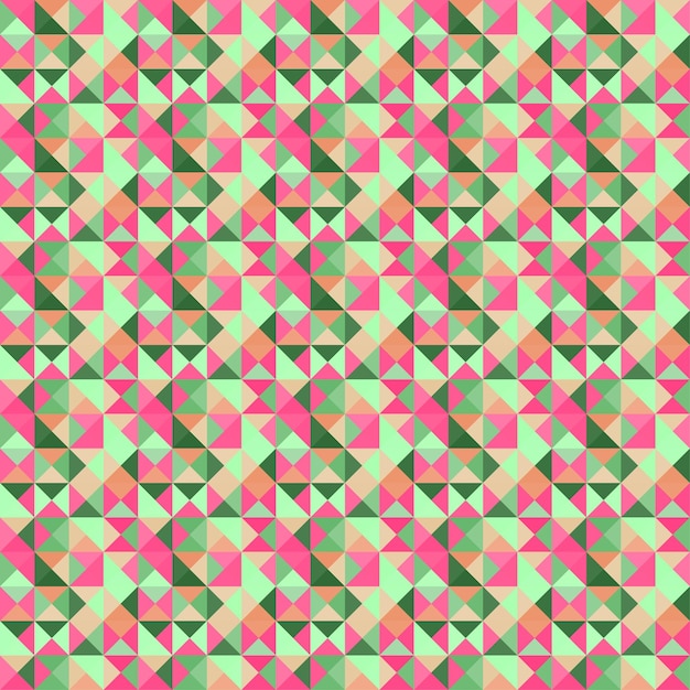 Modern Elegant Geometric Abstract Triangle Mosaic Vector Background Pattern Seamless