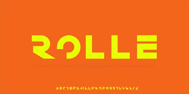 Modern Elegant Minimalist Vector Alphabet