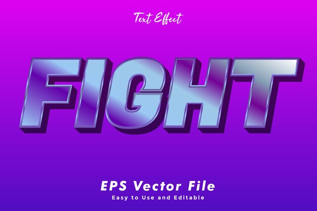 Modern fight text effect.