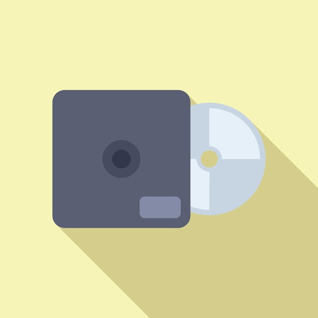 Modern flat design cddvd drive icon