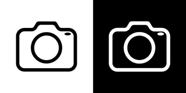 Modern flat icon photo camera Photography Photo camera sign
